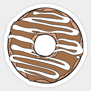 Caramel Donut, Doughnut, Glaze, Icing, Frosting Sticker